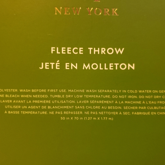 Kate Spade New York Fleece Throw NWT - Picture 6 of 6